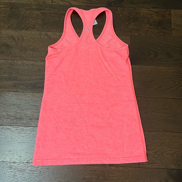 EUC Ivivva by Lululemon Keepurcool Racer Tank Top in Coral Pink - Picture 3 of 4